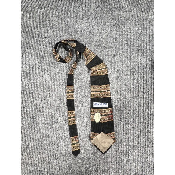 Lot Of 6 Mens Silk Neckties Multicolor Holiday Nautica RBM UNICEF 48”-60 X 3”-4 - Picture 12 of 16